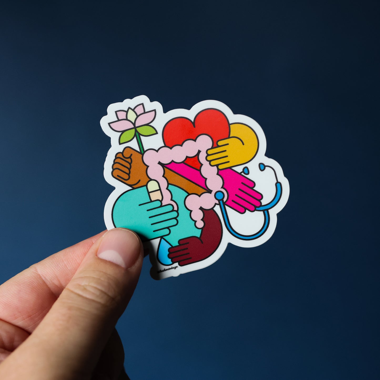 Unity Hands Sticker