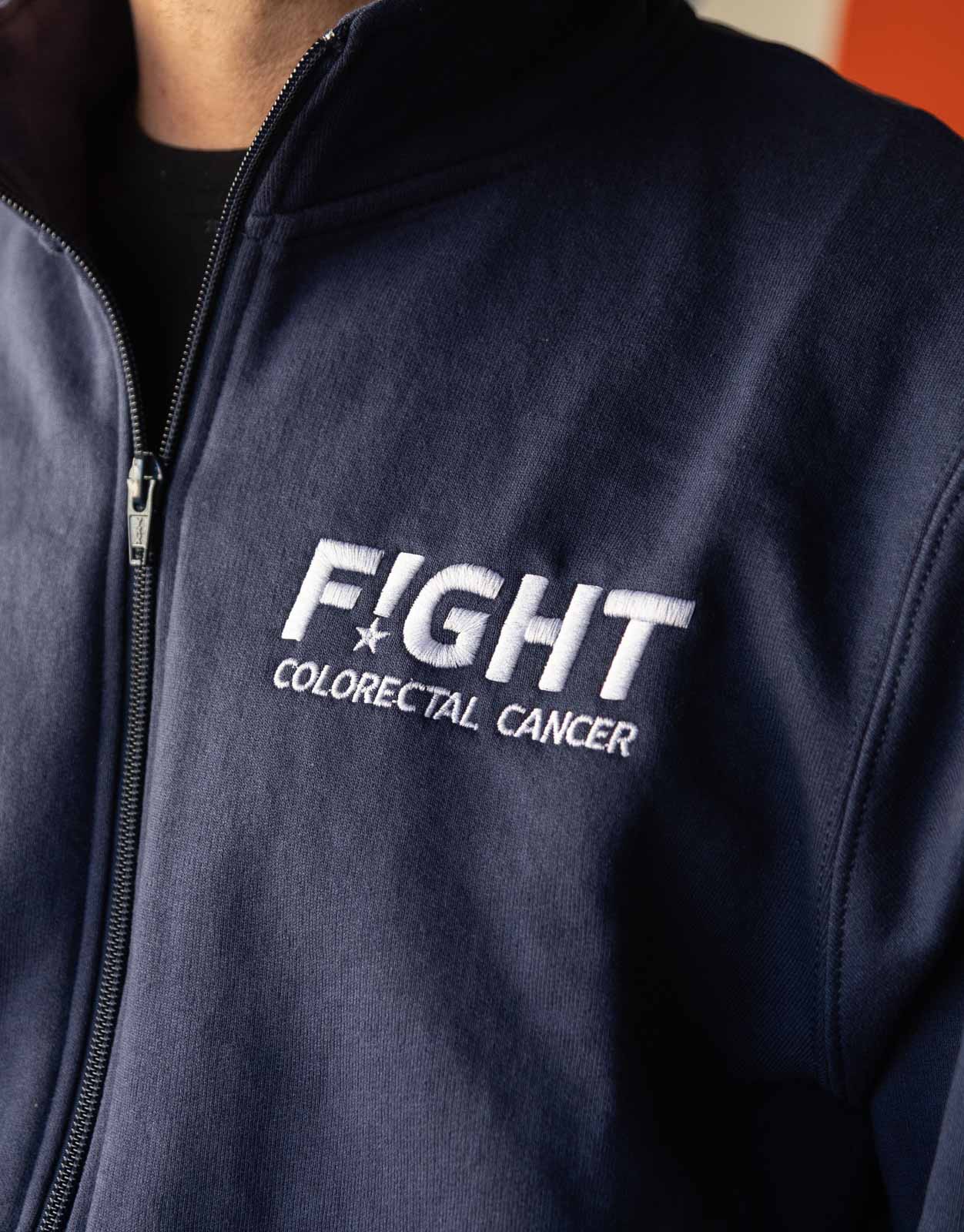 Navy Full Zip Fight CRC Sweatshirt Jacket