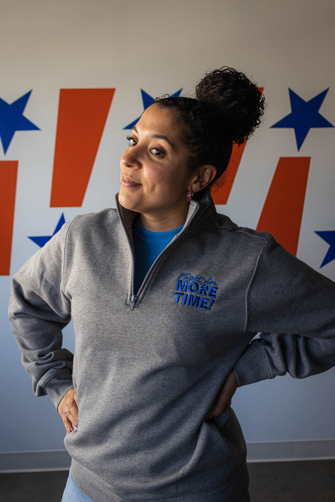 Fight for More Time Quarter-Zip Sweatshirt