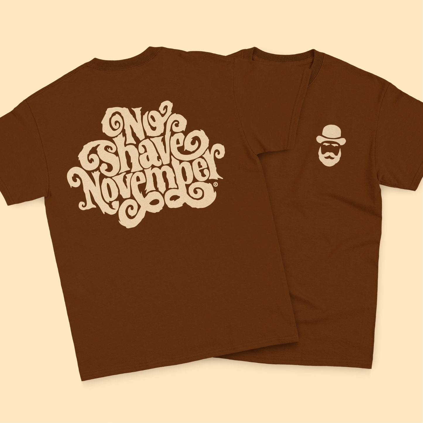 “No Shave November” Stubble Brown Unisex T-shirt