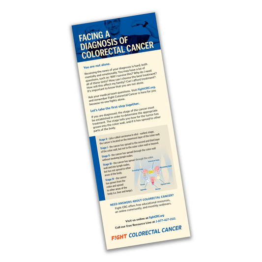 Facing A Diagnosis Rack Card