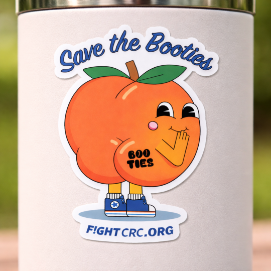 Save the Booties Peach Sticker