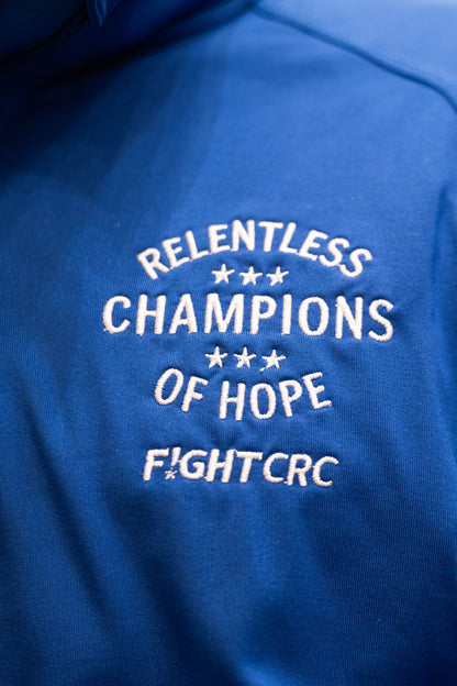 "Relentless Champion of Hope" Unisex 1/2 Zip Pullover