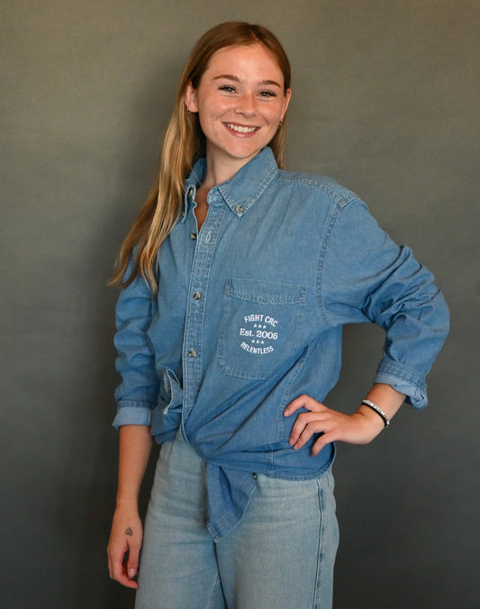 Denim Button-Up Shirt
