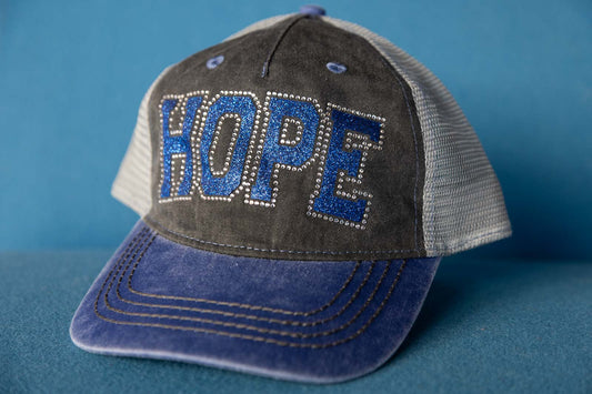 HOPE Rhinestone Trucker Hat