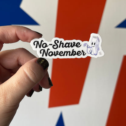 No-Shave November Sticker