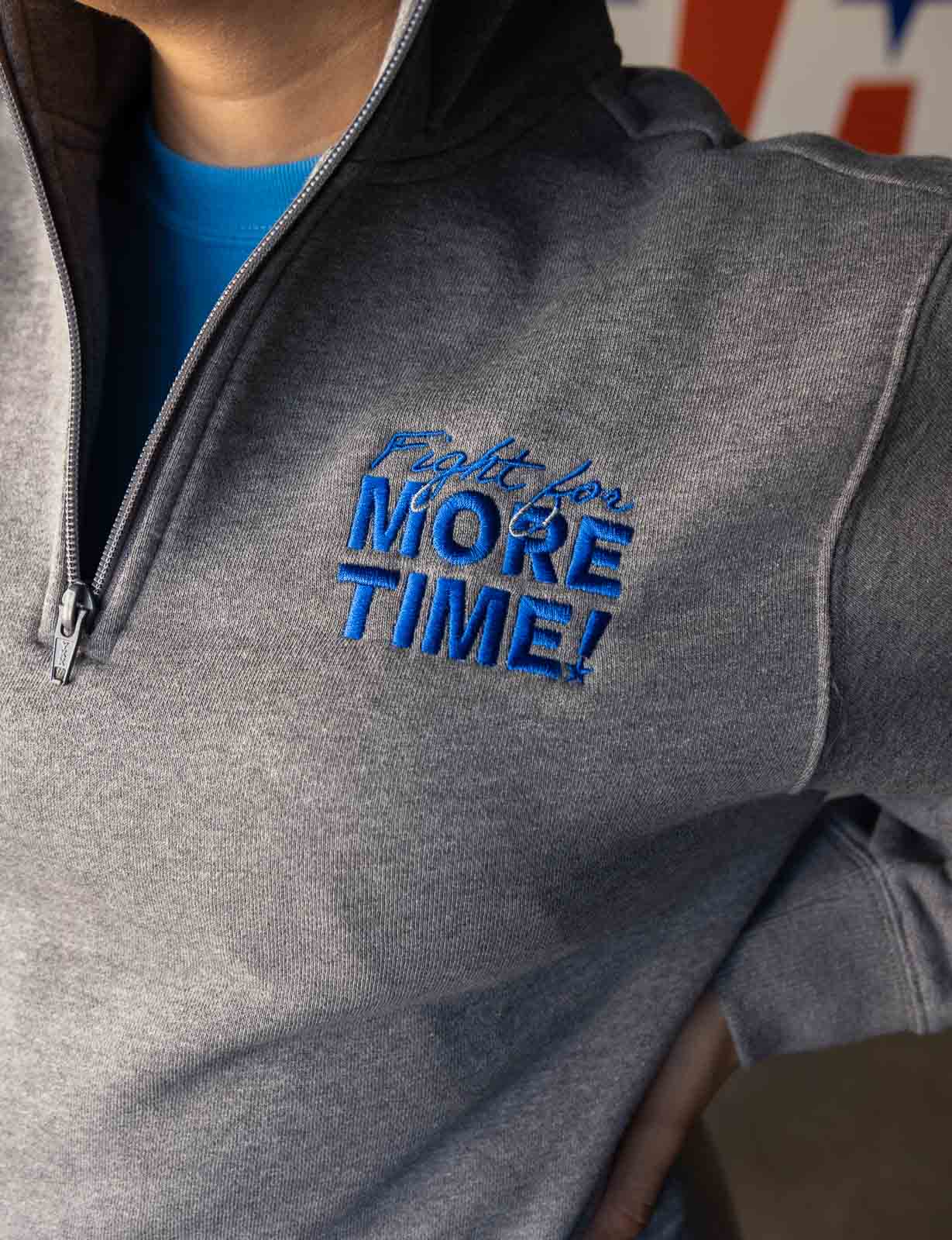 Fight for More Time Quarter-Zip Sweatshirt