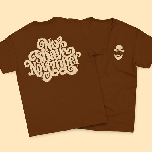 “No Shave November” Stubble Brown Unisex T-shirt