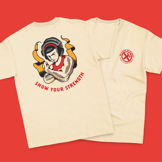 Show Your Strength” Ivory Unisex T-shirt