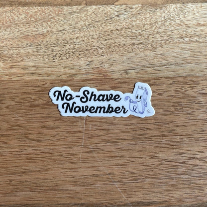 No-Shave November Sticker