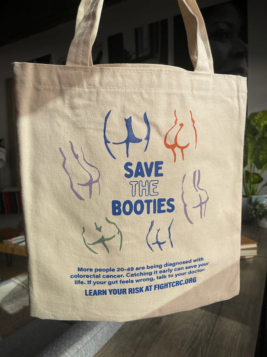 Save the Booties Butts Tote Bag