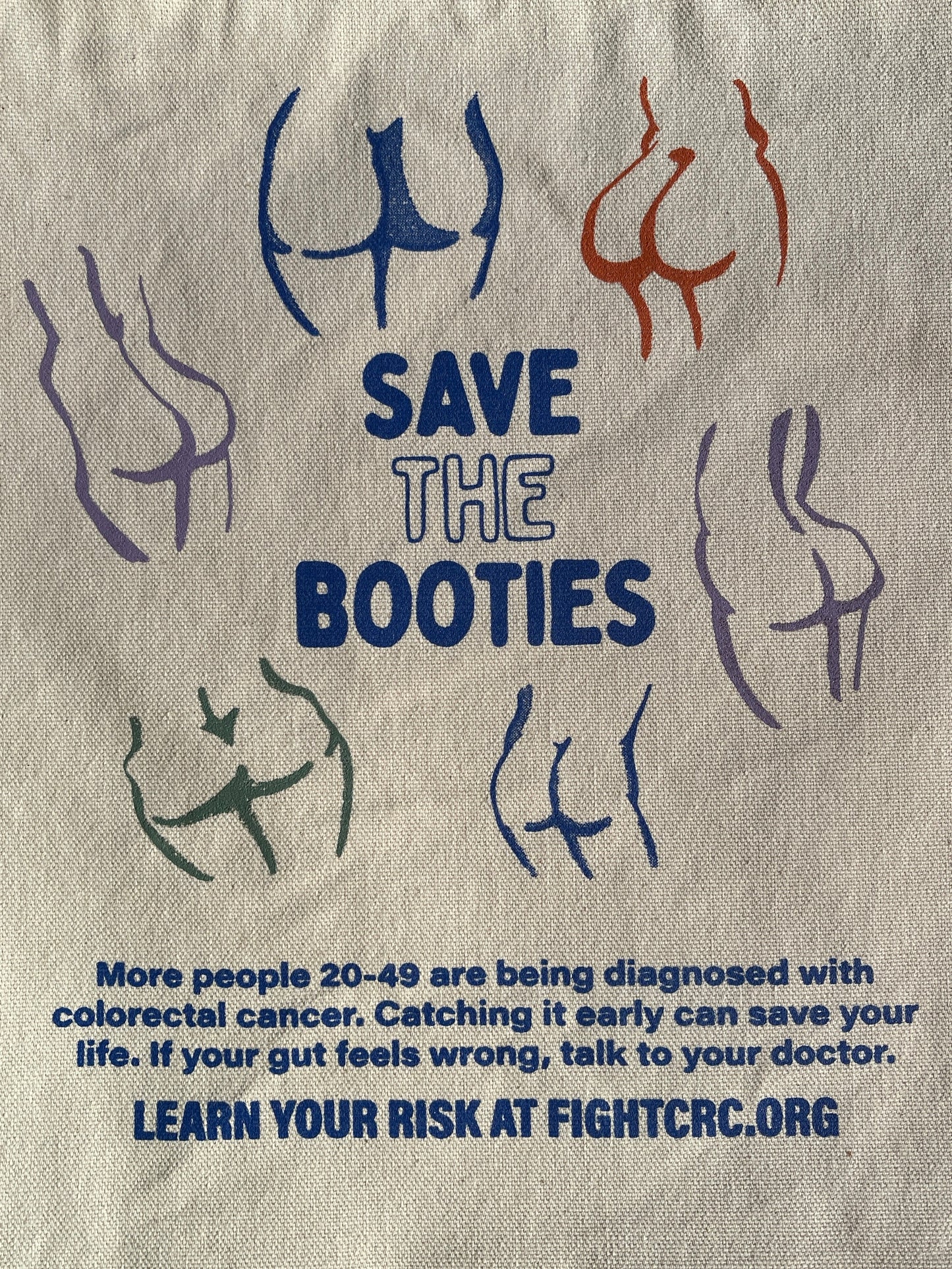 Save the Booties Butts Tote Bag