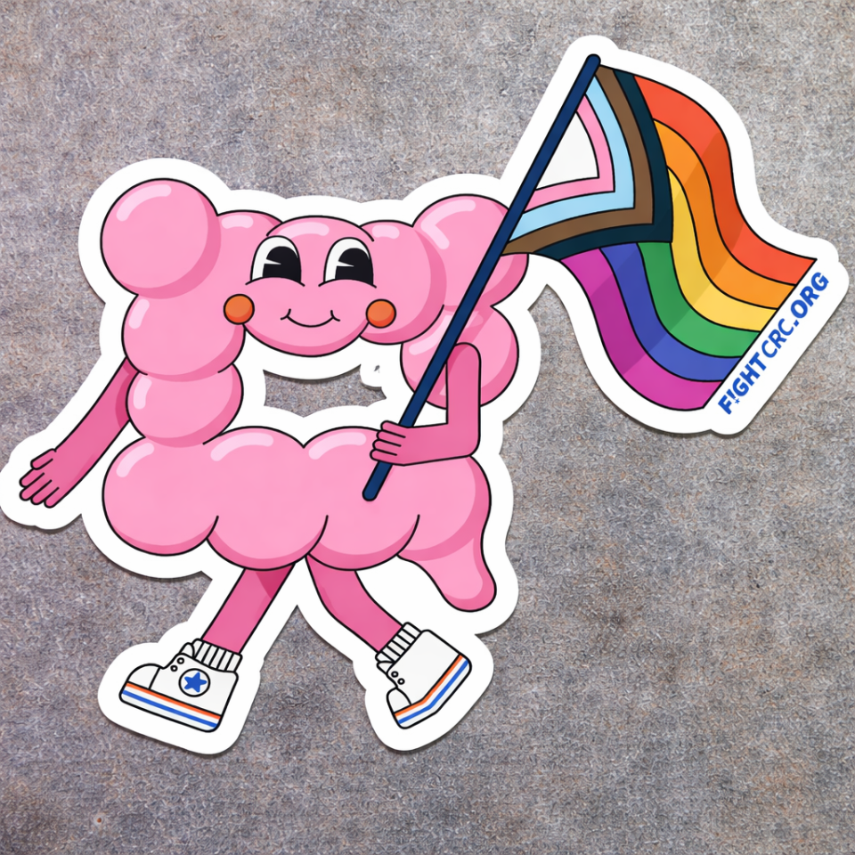 Walk with Pride Colon Sticker