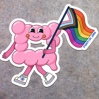 Walk with Pride Colon Sticker