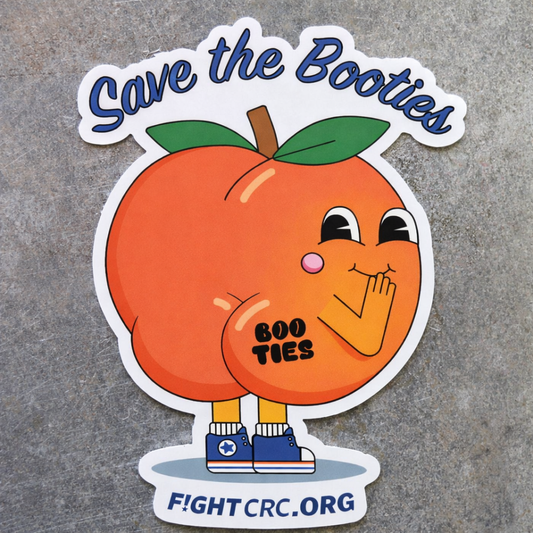 Save the Booties Peach Sticker